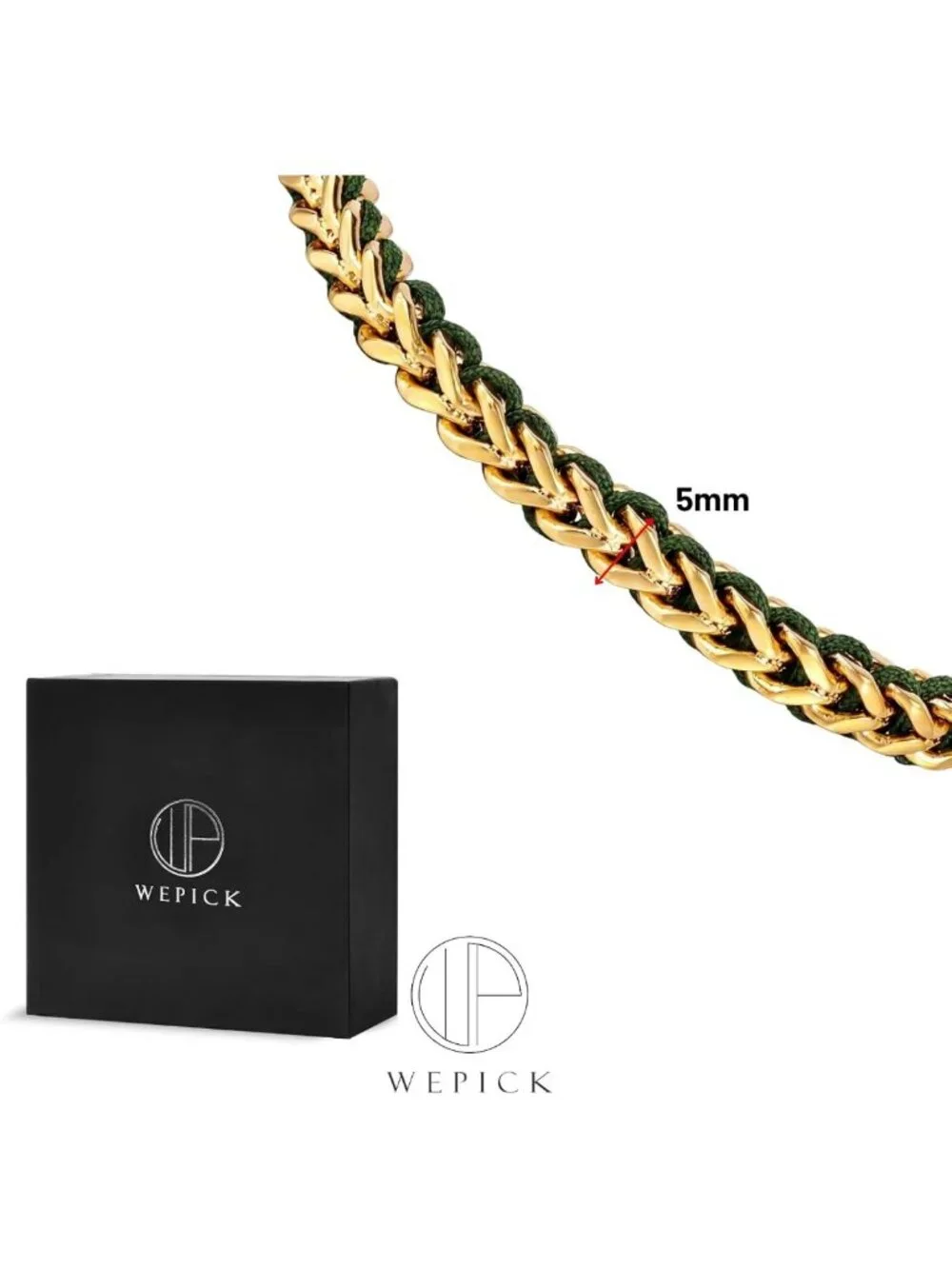 Stylish 18K Gold-Plated Franco Link Chain Bracelet for Men - Adjustable Jewelry